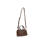 Love Moschino Brown Quilted Top Handle Bag