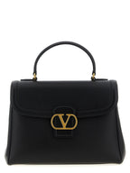 Valentino Garavani 9TO5 Black Leather Top Handle Bag