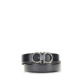 Ferragamo Navy/Black Reversible Leather Gancini Belt 3.5cm