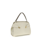 Ferragamo Hug Soft Large Beige Leather Shoulder Bag