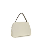 Ferragamo Hug Soft Large Beige Leather Shoulder Bag