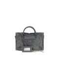Balenciaga Le City Medium Lambskin Leather Handbag Black