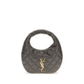 Saint Laurent Icarino Quilted Lambskin Handbag Black