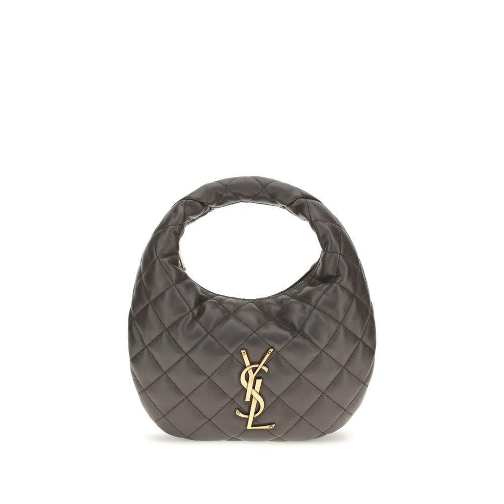 Saint Laurent Icarino Quilted Lambskin Handbag Black