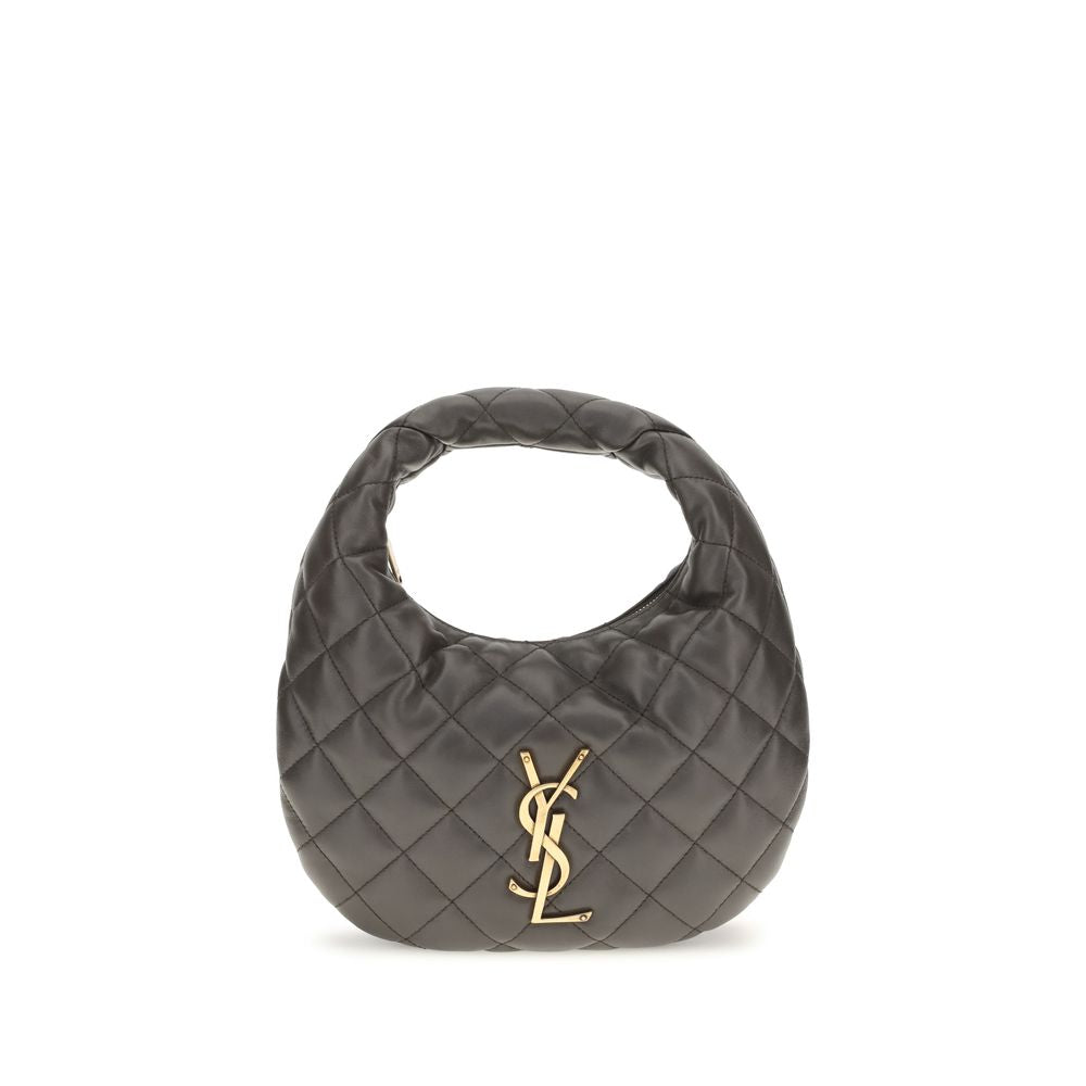 Saint Laurent Icarino Quilted Lambskin Handbag Black