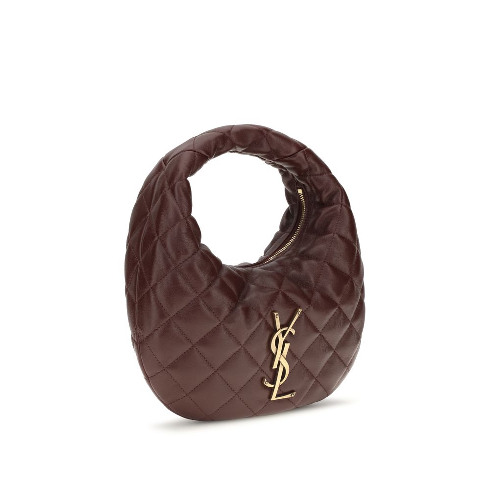 Saint Laurent Icarino Quilted Lambskin Handbag Brown