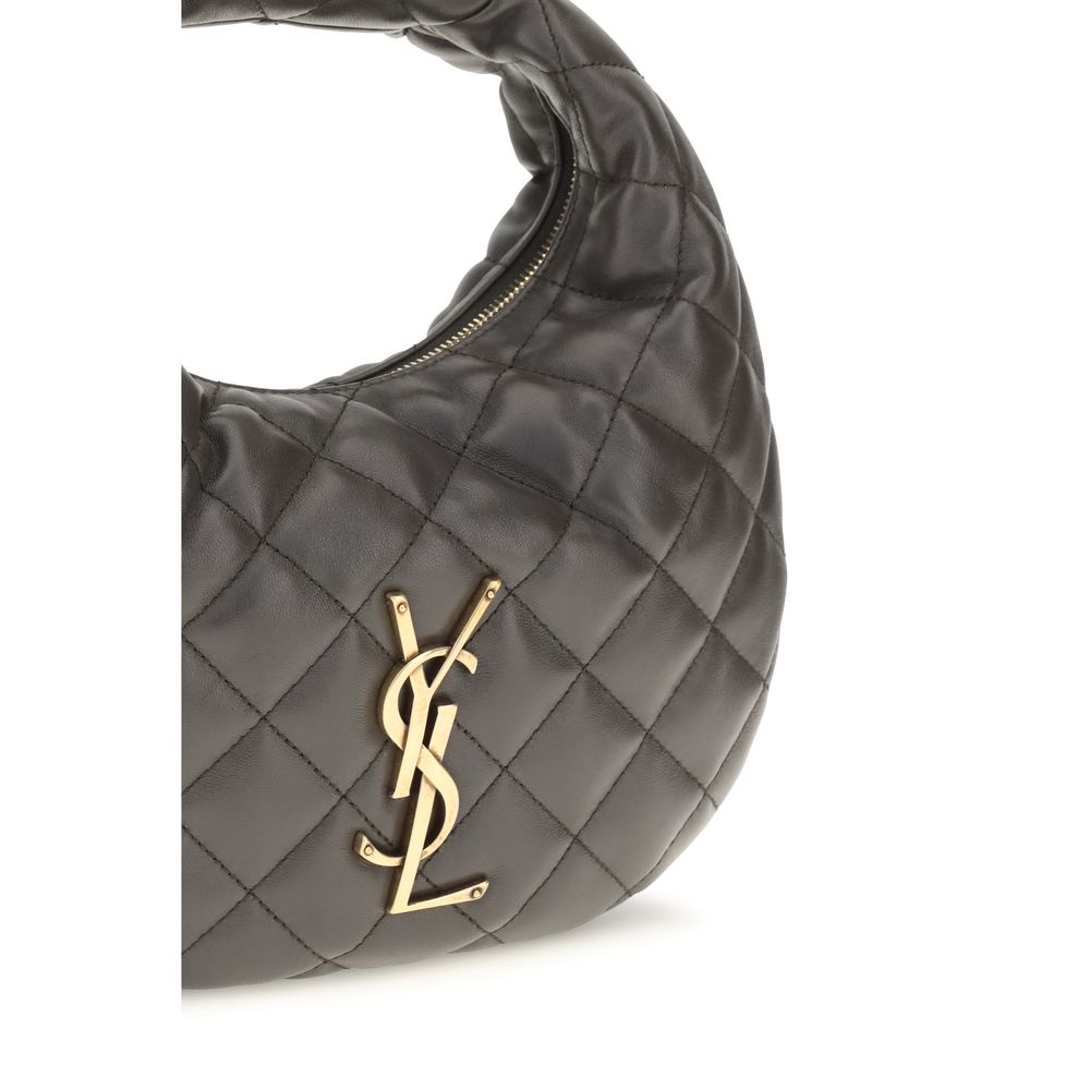 Saint Laurent Icarino Quilted Lambskin Handbag Black