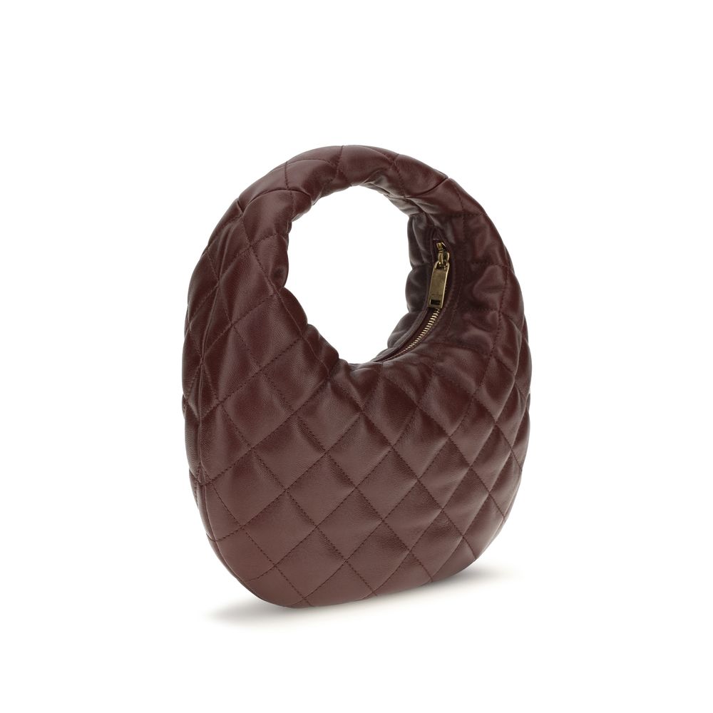 Saint Laurent Icarino Quilted Lambskin Handbag Brown