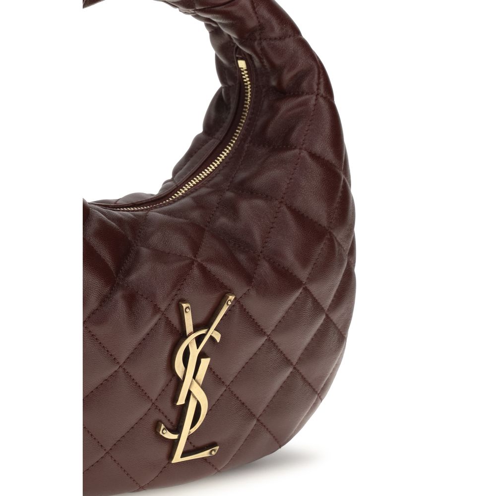 Saint Laurent Icarino Quilted Lambskin Handbag Brown