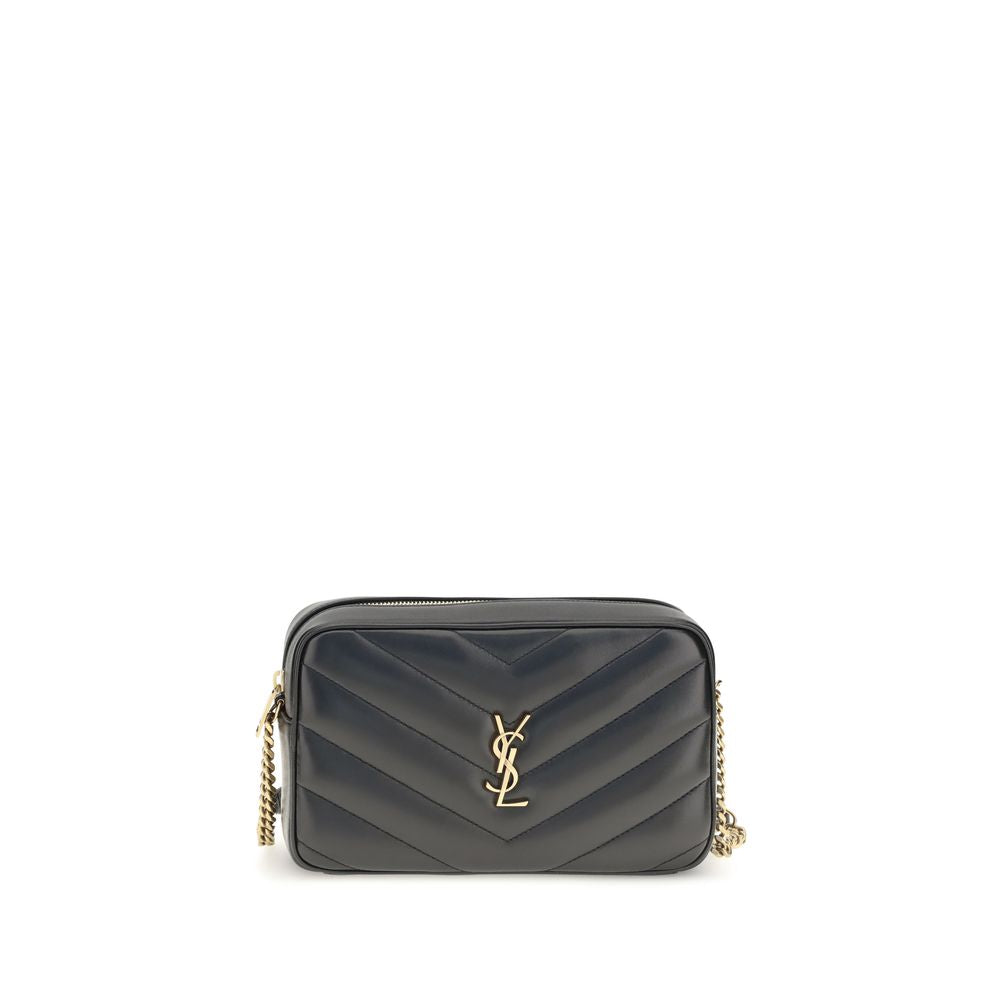 Saint Laurent LouLou Matelassé Lambskin Camera Bag Black