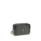 Saint Laurent LouLou Matelassé Lambskin Camera Bag Black