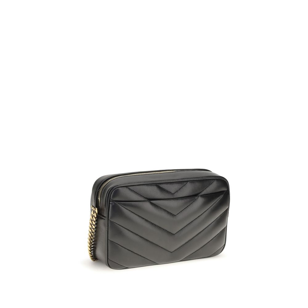 Saint Laurent LouLou Matelassé Lambskin Camera Bag Black