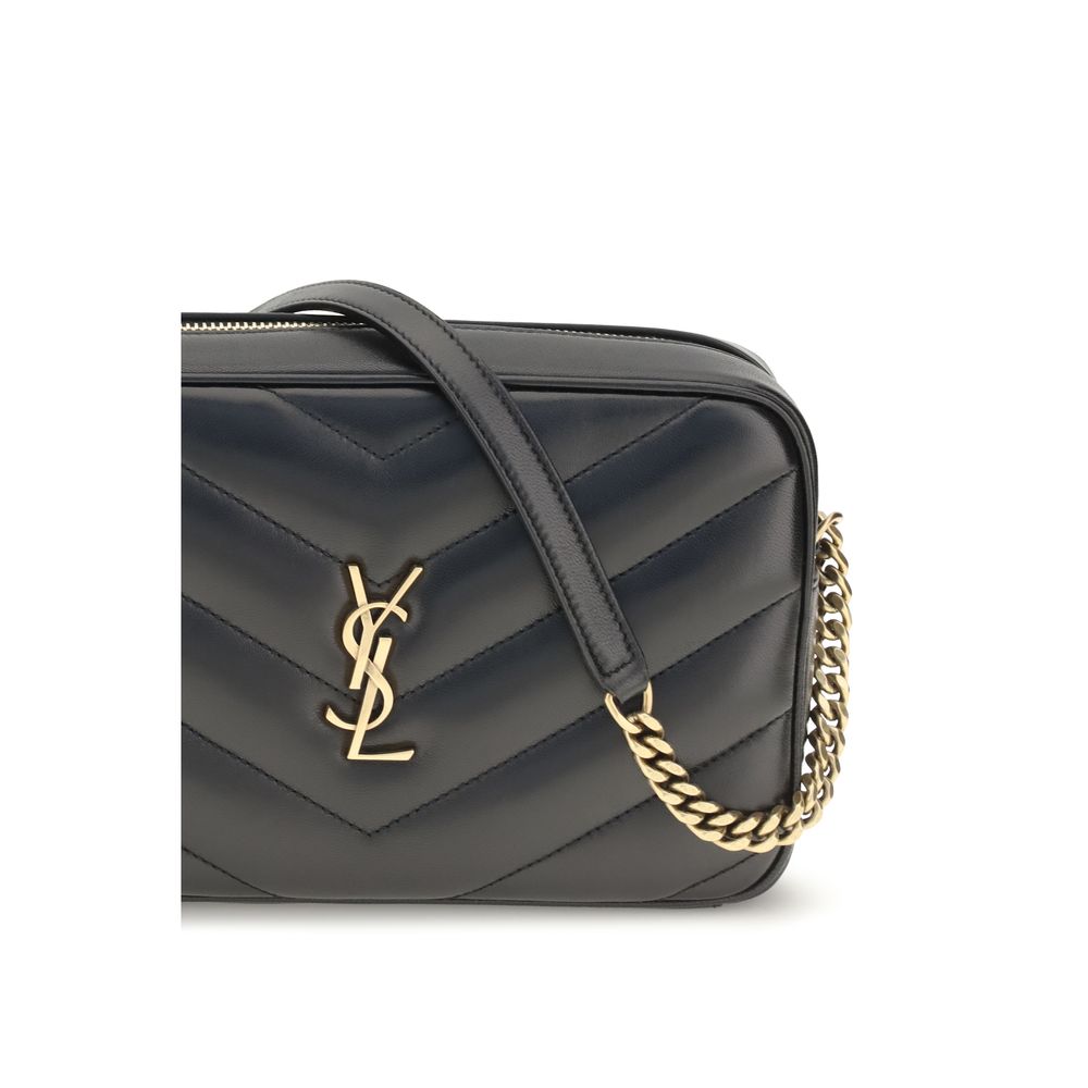Saint Laurent LouLou Matelassé Lambskin Camera Bag Black