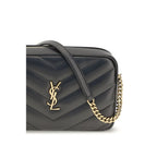 Saint Laurent LouLou Matelassé Lambskin Camera Bag Black