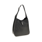 Saint Laurent Le 5 à 7 Large Calf Leather Shoulder Bag Black