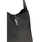 Saint Laurent Le 5 à 7 Large Calf Leather Shoulder Bag Black
