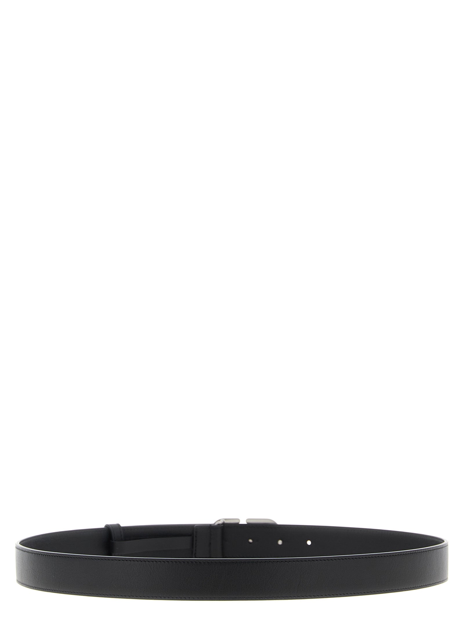Valentino Garavani Black VLogo Leather Belt