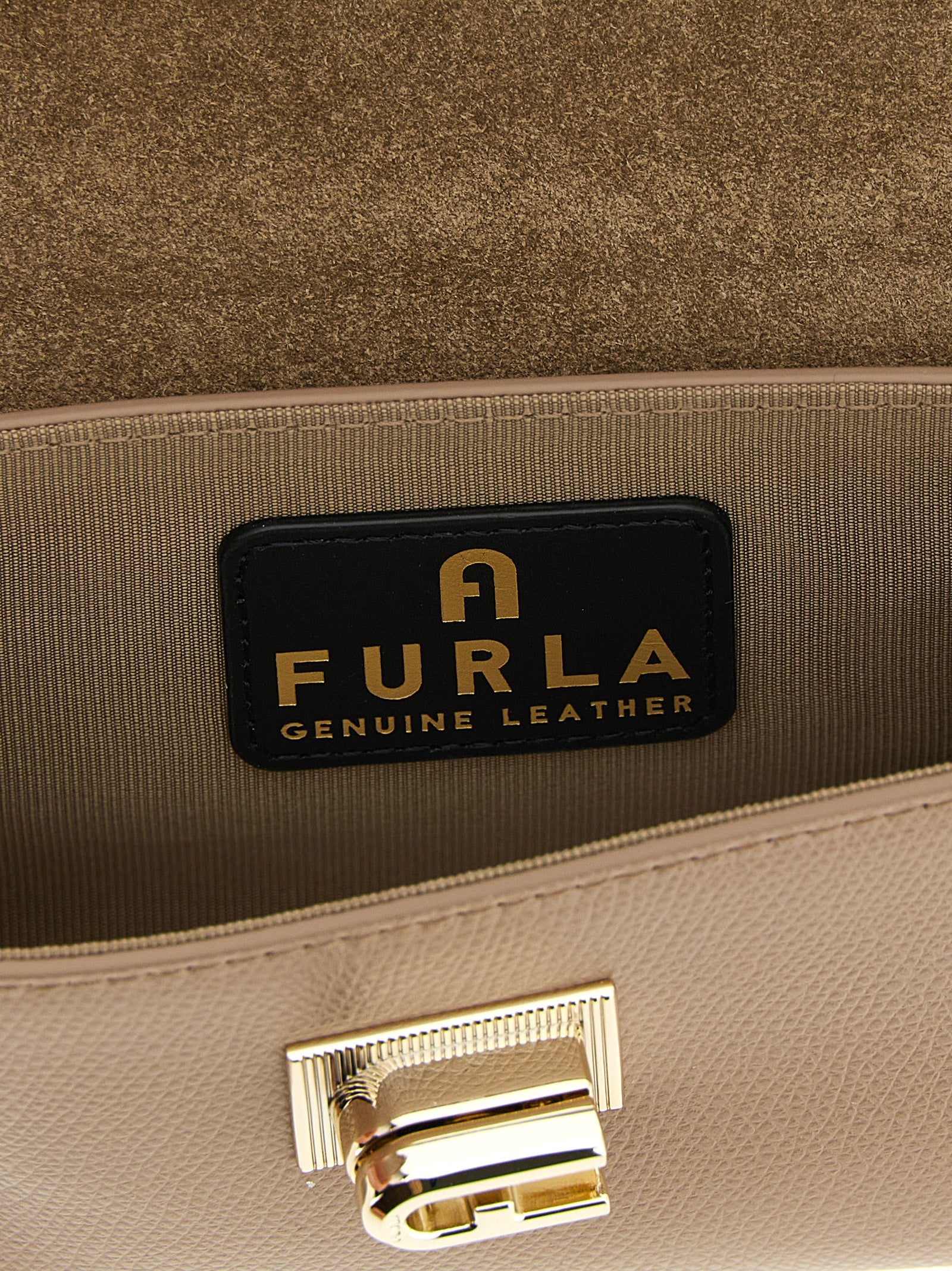 Furla 1927 Mini Crossbody Bag Taupe