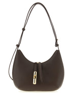 Furla Goccia Small Shoulder Bag Dark Brown