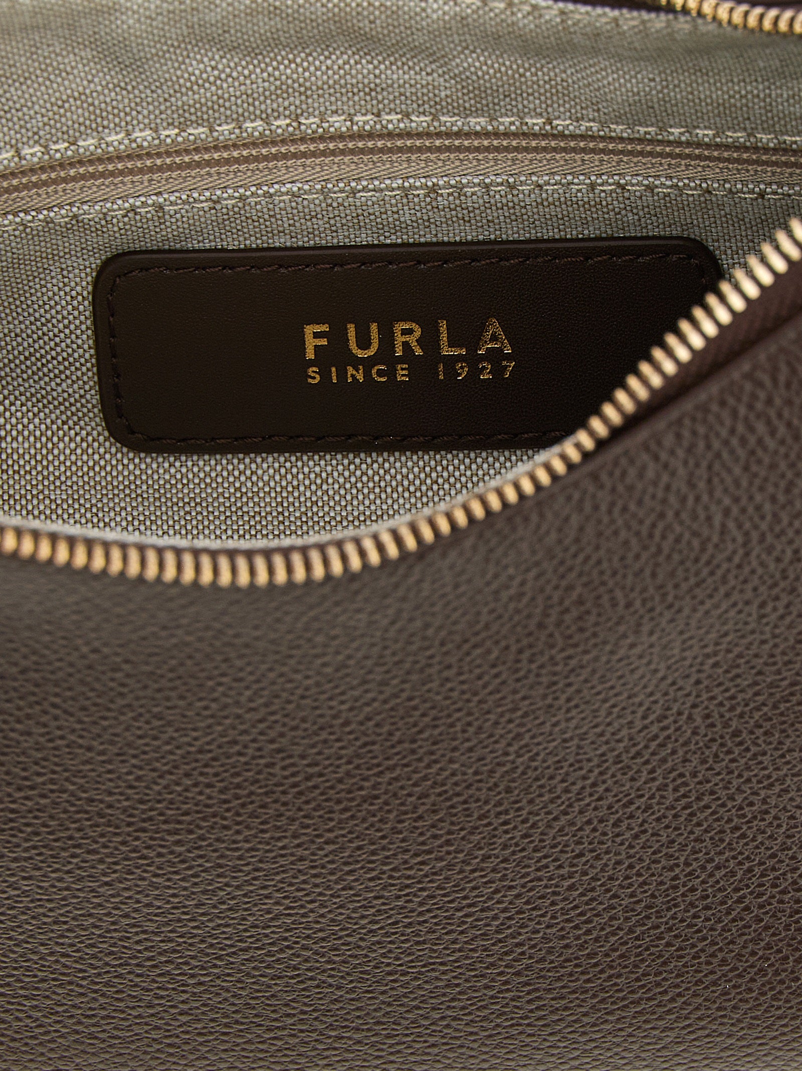 Furla Goccia Small Shoulder Bag Dark Brown