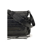 Balenciaga Le City Multipocket Medium Lambskin Shoulder Bag Black