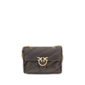 Pinko Love Classic Medium Shoulder Bag Espresso Brown
