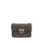 Pinko Love Classic Medium Shoulder Bag Espresso Brown