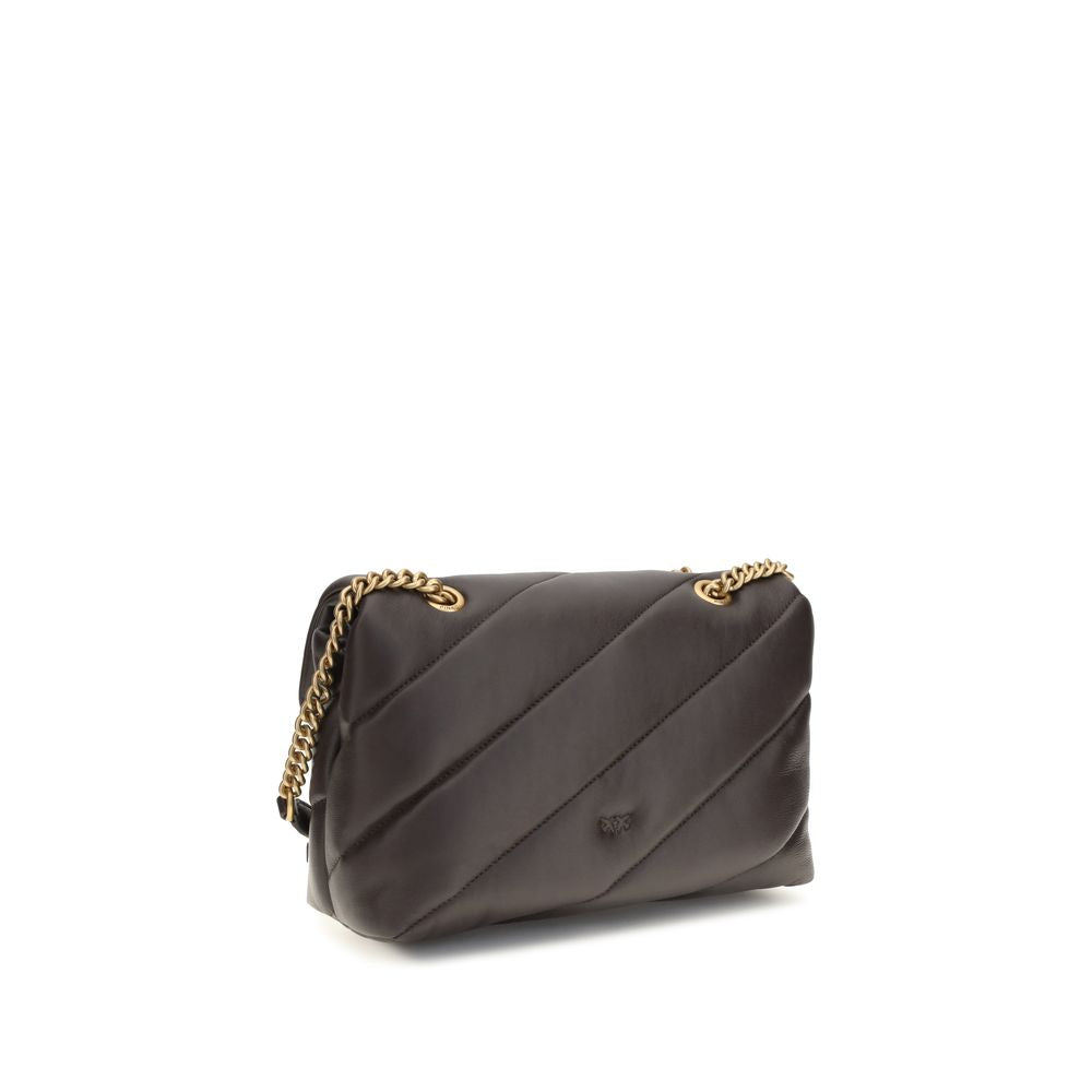 Pinko Love Classic Medium Shoulder Bag Espresso Brown