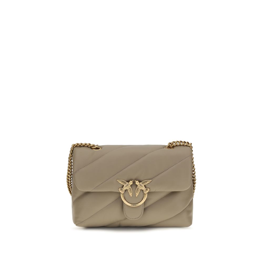 Pinko Love Classic Medium Shoulder Bag Taupe