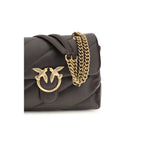 Pinko Love Classic Medium Shoulder Bag Espresso Brown