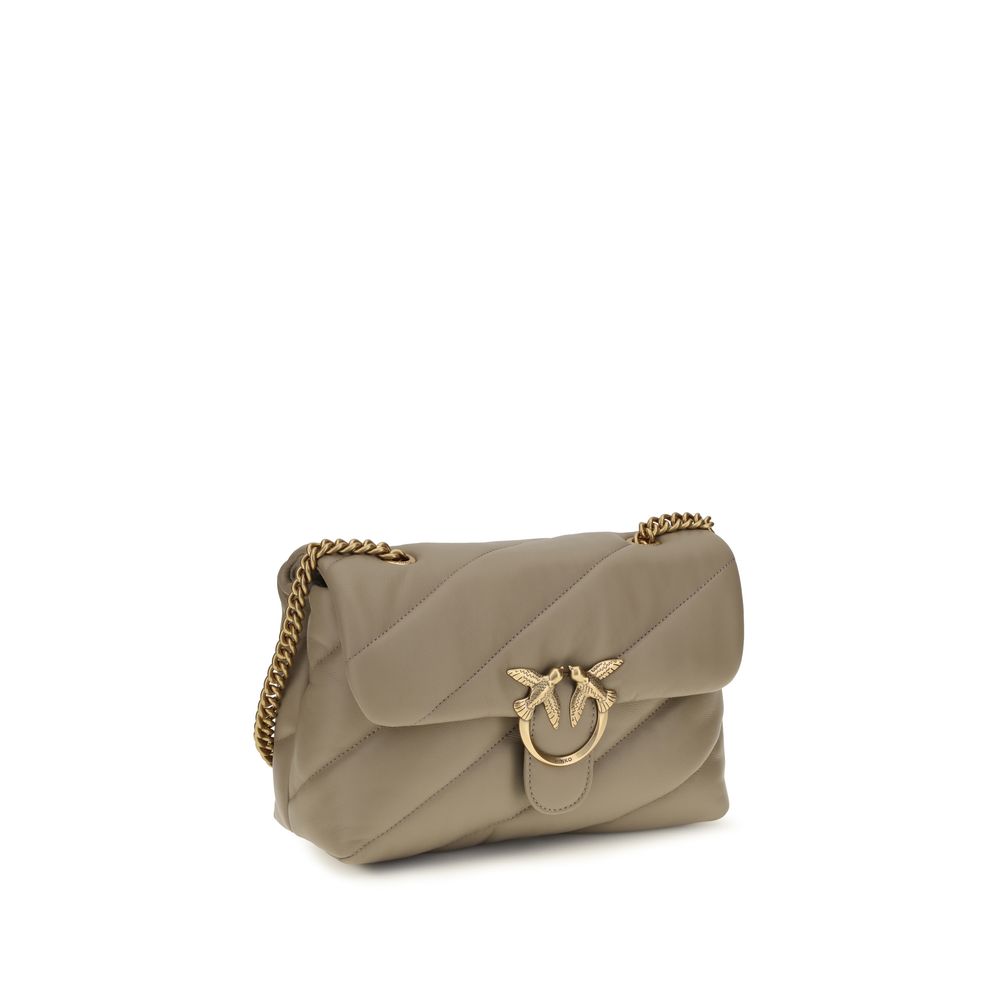 Pinko Love Classic Medium Shoulder Bag Taupe