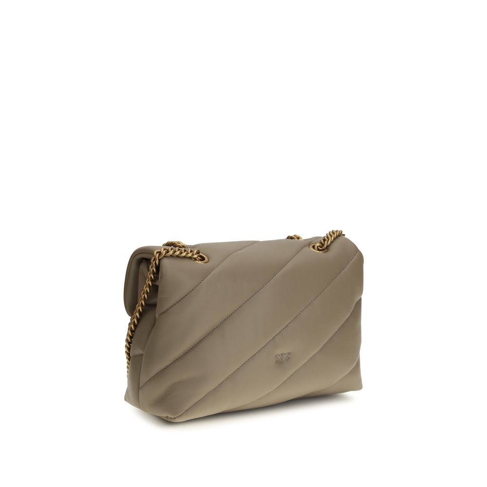 Pinko Love Classic Medium Shoulder Bag Taupe