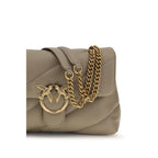 Pinko Love Classic Medium Shoulder Bag Taupe