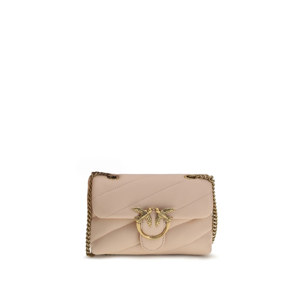 Pinko Love Baby Mini Crossbody Bag Blush Beige