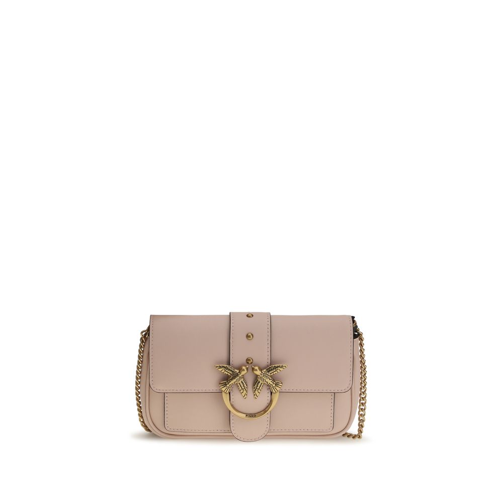 Pinko Love One Small Shoulder Bag Blush Beige