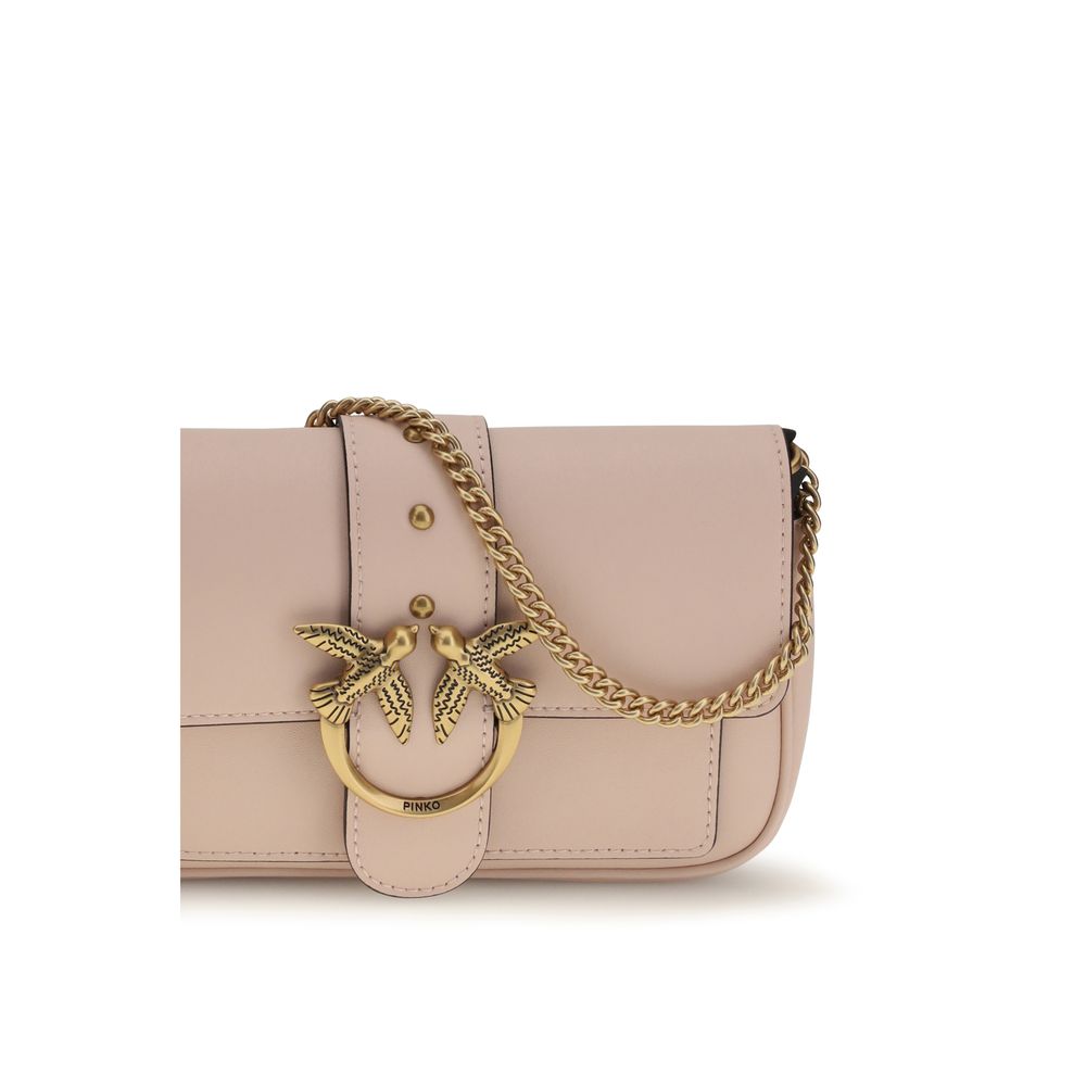 Pinko Love One Small Shoulder Bag Blush Beige