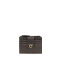Pinko Love Birds Compact Wallet Dark Taupe