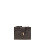 Pinko Love Birds Compact Wallet Dark Taupe