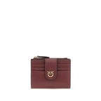 Pinko Love Birds Compact Wallet Burgundy