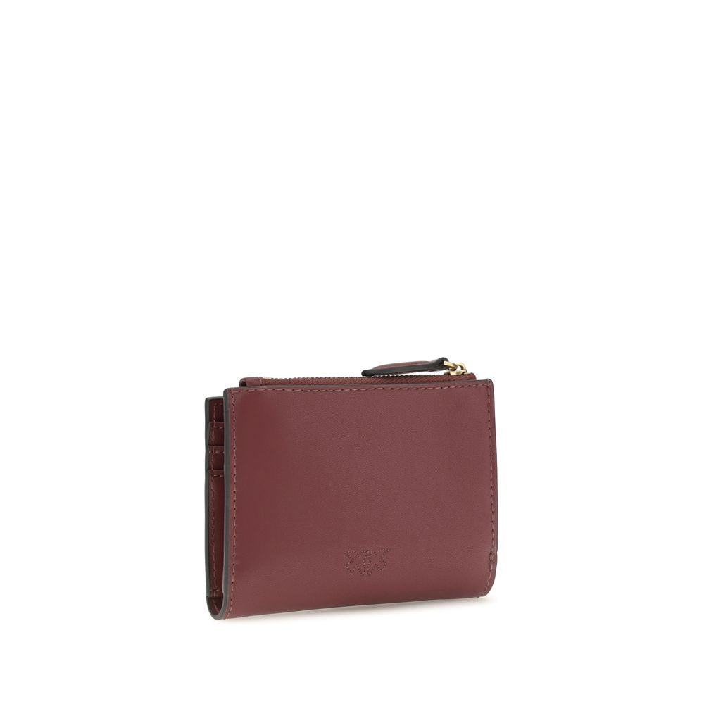 Pinko Love Birds Compact Wallet Burgundy