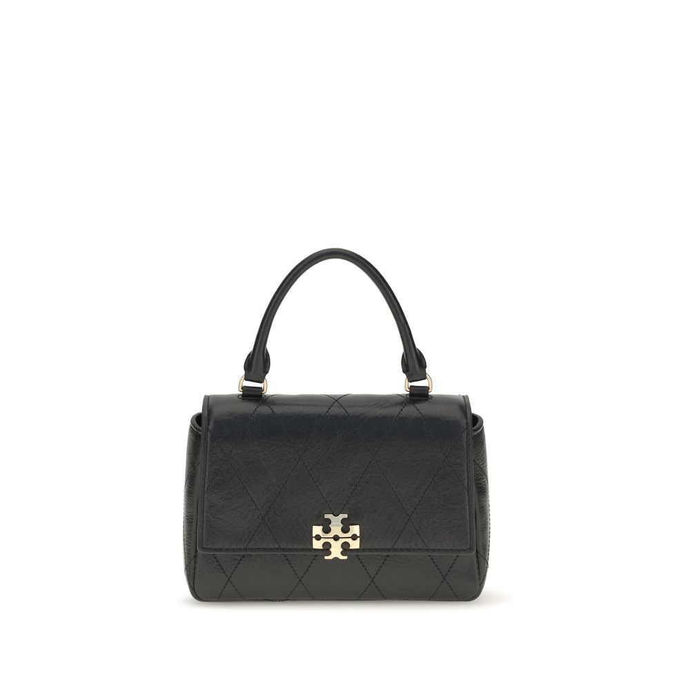 Tory Burch Charlie Mini Top Handle Bag Black