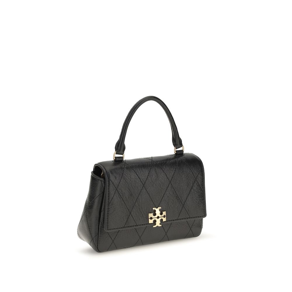 Tory Burch Charlie Mini Top Handle Bag Black