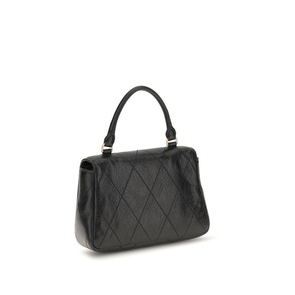 Tory Burch Charlie Mini Top Handle Bag Black