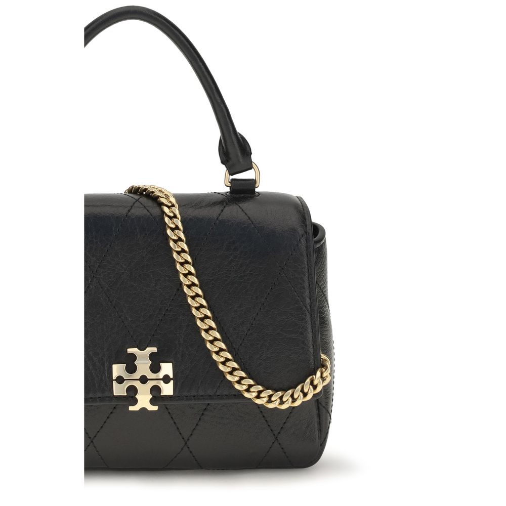 Tory Burch Charlie Mini Top Handle Bag Black