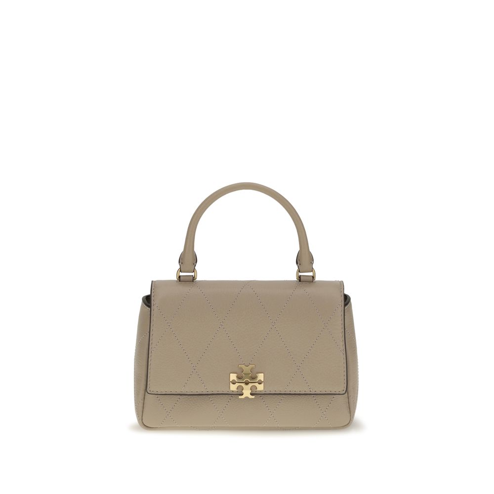 Tory Burch Charlie Mini Top Handle Bag Taupe