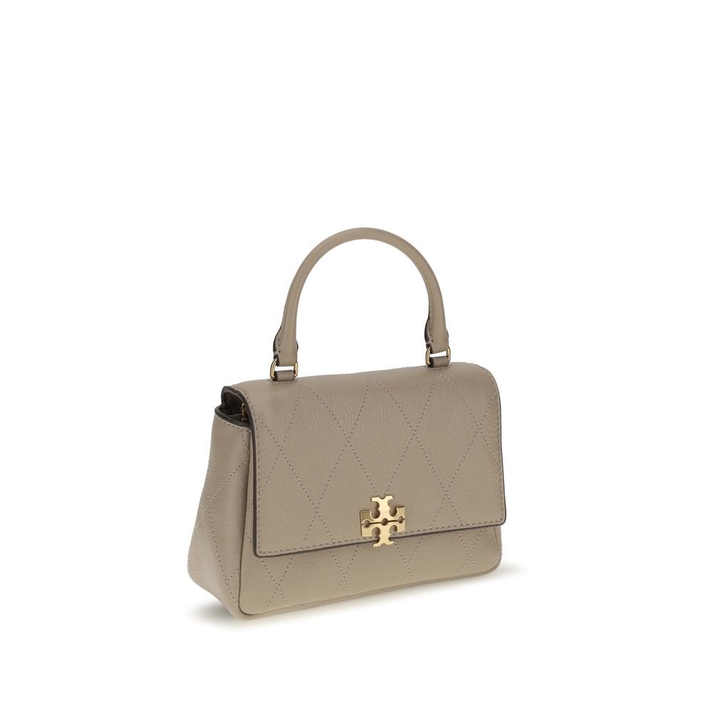 Tory Burch Charlie Mini Top Handle Bag Taupe