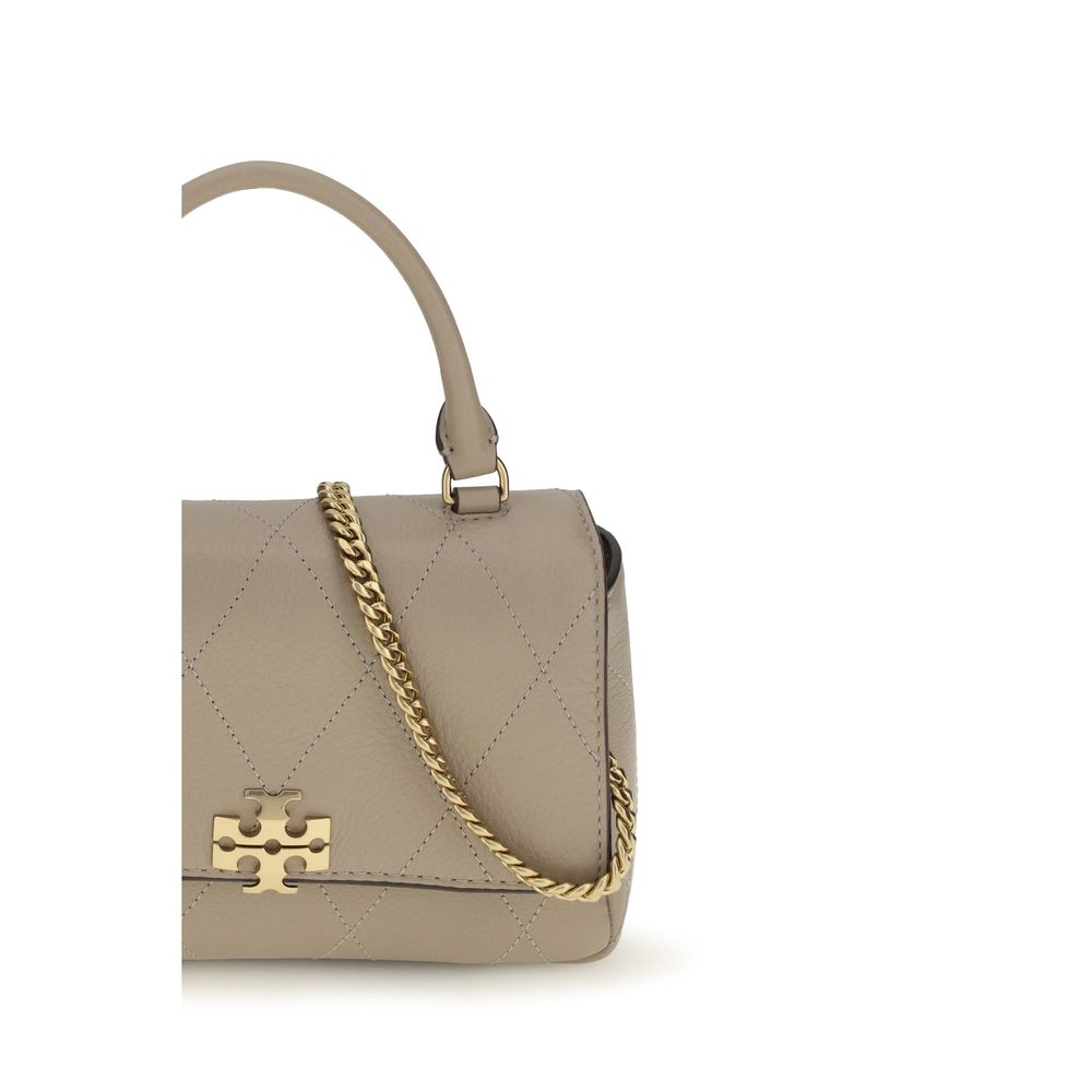 Tory Burch Charlie Mini Top Handle Bag Taupe