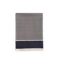 Saint Laurent Cassandre Navy & Ivory Striped Silk Charmeuse Stole