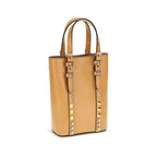 Valentino Garavani Rockstud Mini Tote Bag Tan