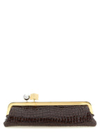 Jacquemus La Pochette Salon Clutch Chestnut Brown